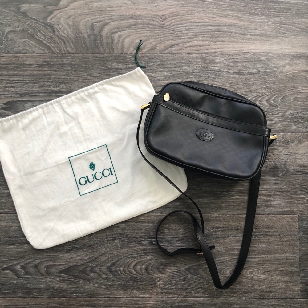 SALE🔥🔥 Vintage Gucci Black Crossbody Bag